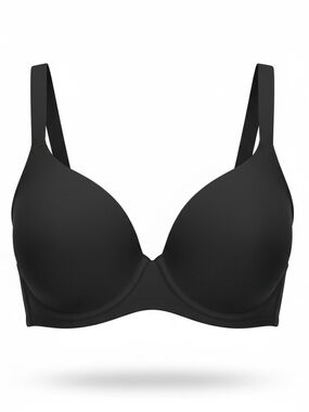 Hsia Smooth Lift Black Underwire T-Shirt Bra full coverage size 36DDD NWT